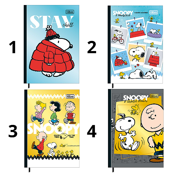 Caderneta Almofadada Petit Snoopy 96F Tilibra