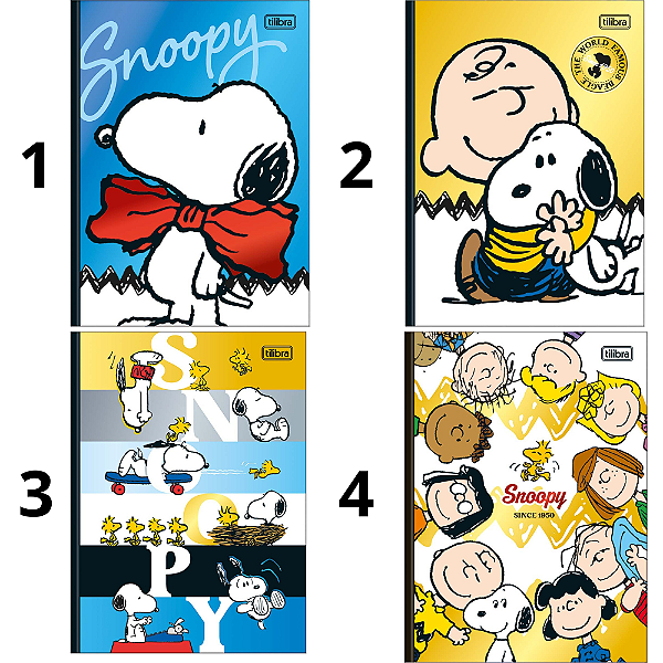 Caderneta Almofadada Petit Snoopy 96F Tilibra