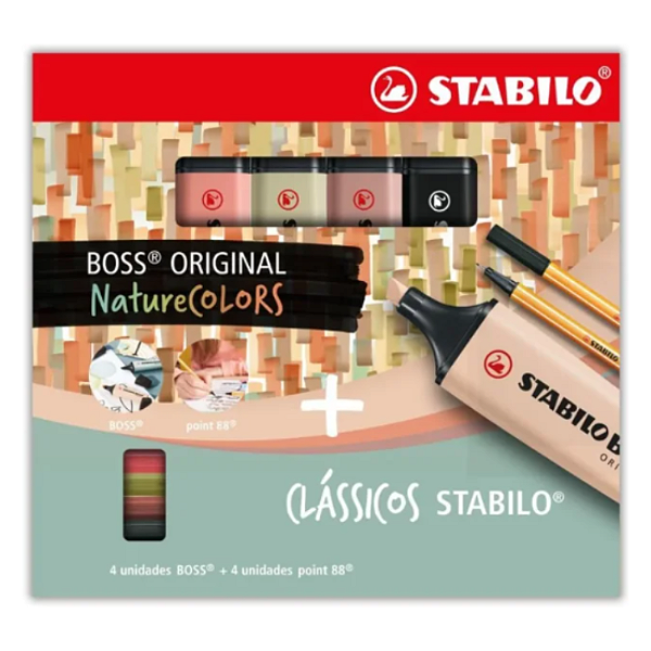 Kit Stabilo Nature Colors Point 88 + Boss
