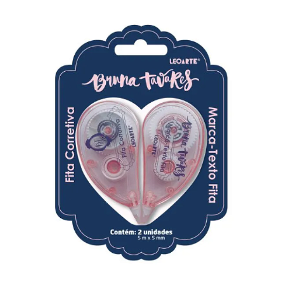 Fita Corretiva e Marca Texto em Fita Bruna Tavares Leonora