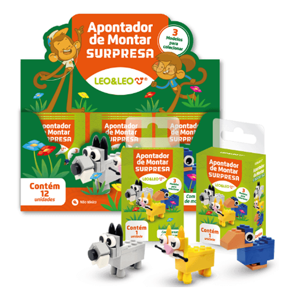 Apontador de Montar Surpresa Animais Leonora