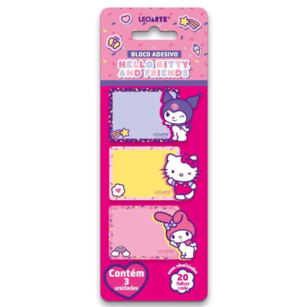 Bloco Adesivo c/ Aroma Hello Kitty e Amigos Leonora