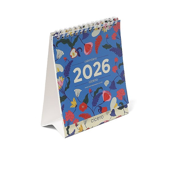 Calendário de Mesa 2026 Doce Florada 13x15 Cicero