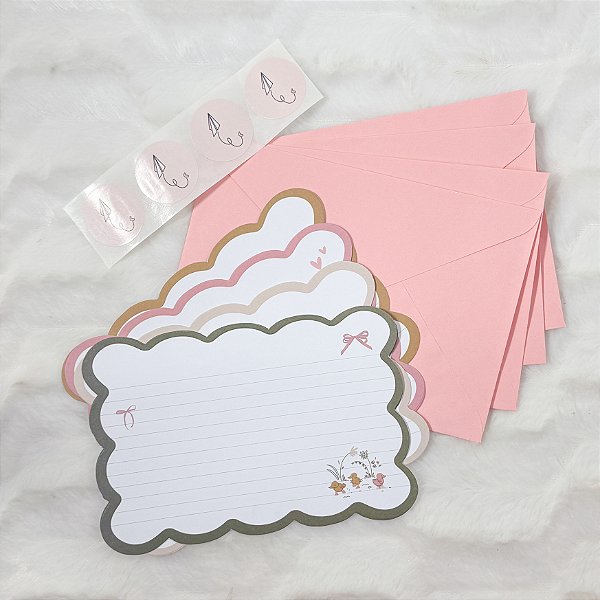 Kit Cartões 8un Cottagecore Grafitte