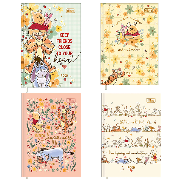 Caderneta Almofadada Petit Pooh 96F Tilibra