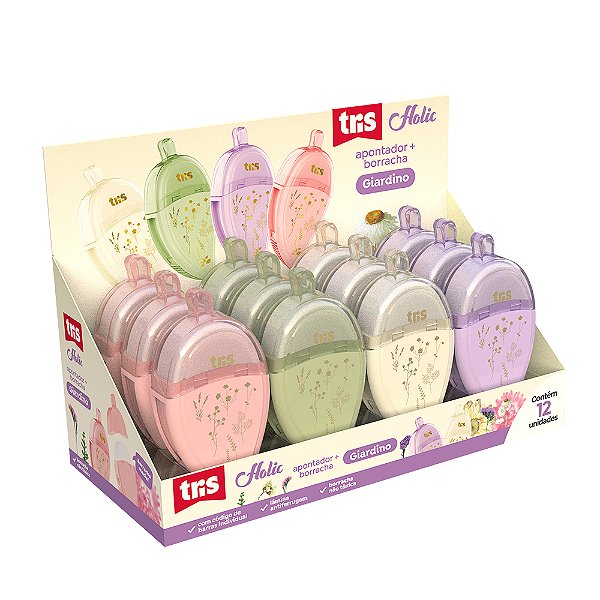 Apontador com Borracha Giardino 910264 Tris