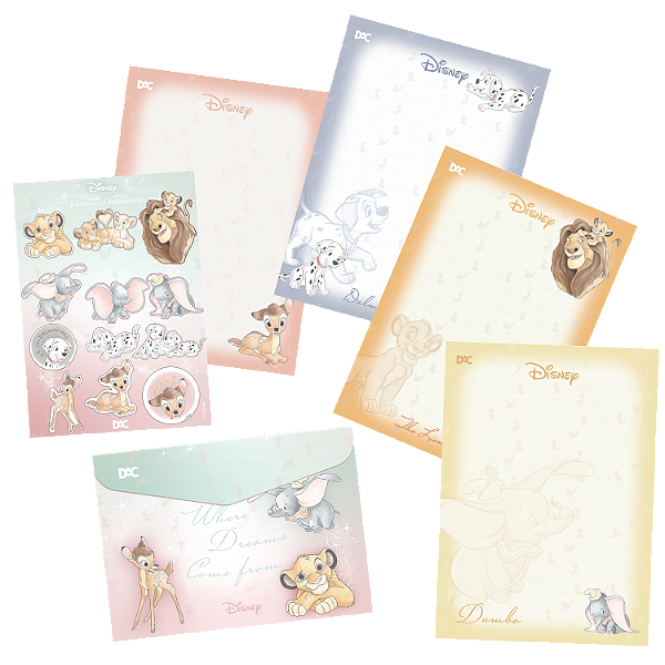 Kit Papel de Carta Disney Classicos 5589 DAC