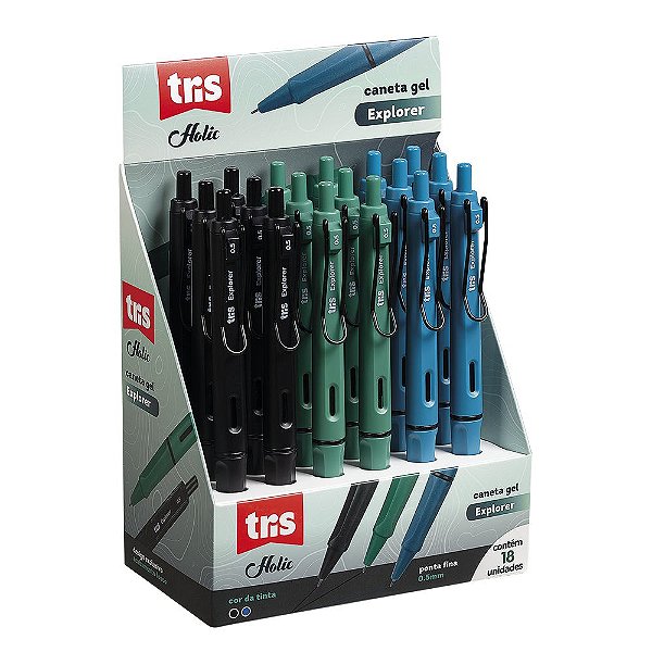 Caneta Gel Tris Holic Explorer 0.5