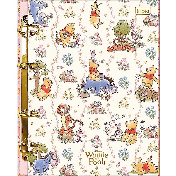 Caderno Argolado Colegial Pooh 80 Folhas Tilibra