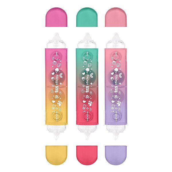 Fita Corretiva e Cola em Fita Holic Charm Sticky Tris