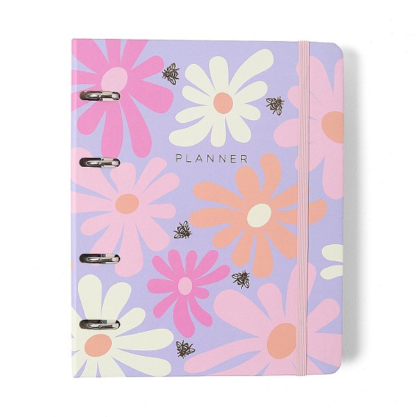 Planner Argolado Semanal Notas A5 2026 Melissa Color Bloomy Cicero