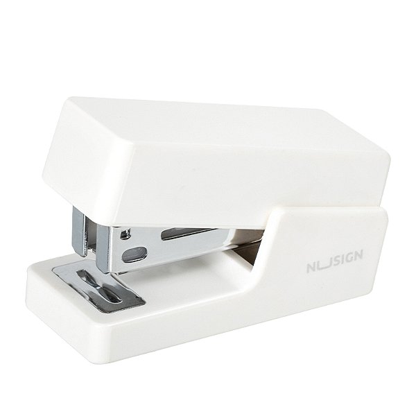 Mini Grampeador Nusign Branco 12fls Deli