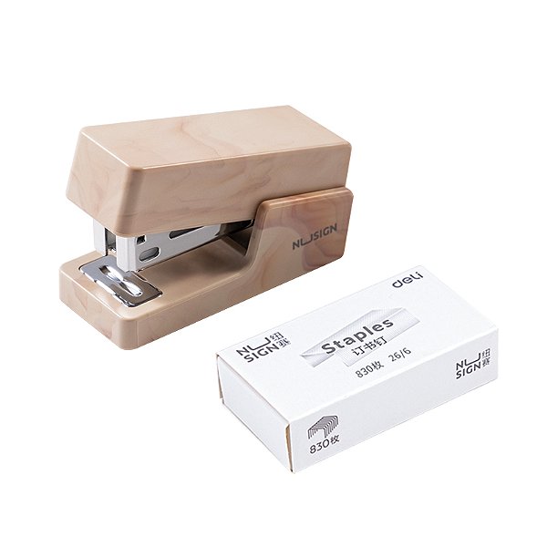 Mini Grampeador Marble Rosa Nusign 12fls Deli