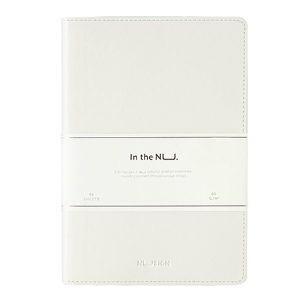 Caderno A5 Couro NuSign Branco Deli