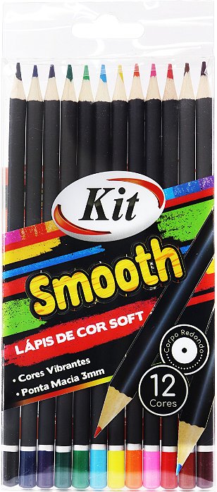 Lápis de Cor Smooth 12C Kit