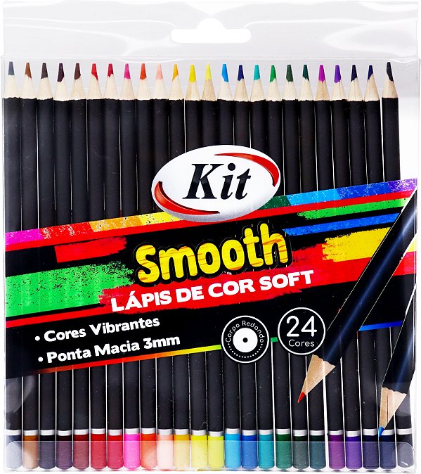 Lápis de Cor Smooth 24C Kit