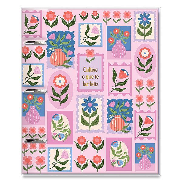 Caderno Argolado Colegial Selinhos Fina Idéia
