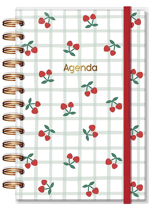 Agenda M 2026 Cereja Fina Idéia