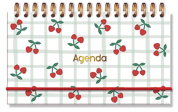 Planner Mini 2026 Cereja Fina Idéia