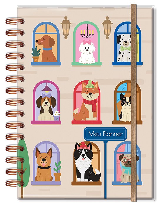 Planner Permanente M Cachorro na Janela Fina Idéia