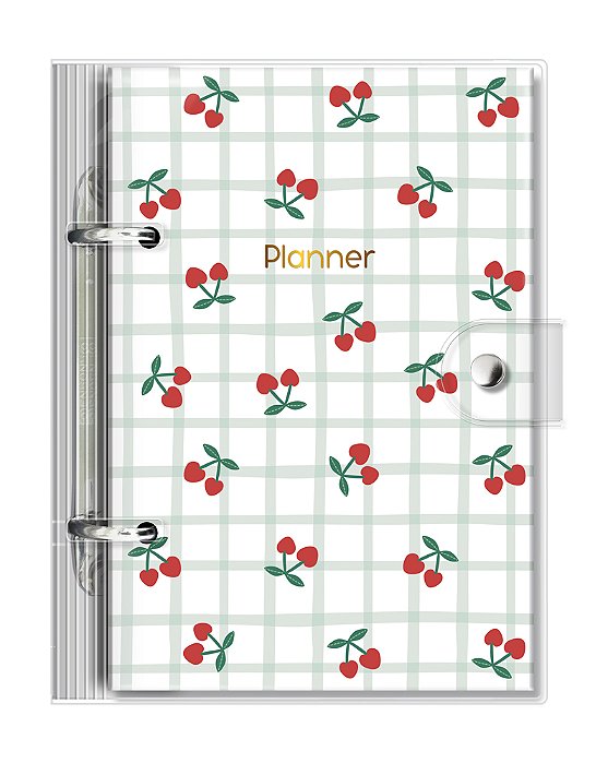 Planner Argolado Permanente P Cereja Fina Ideia
