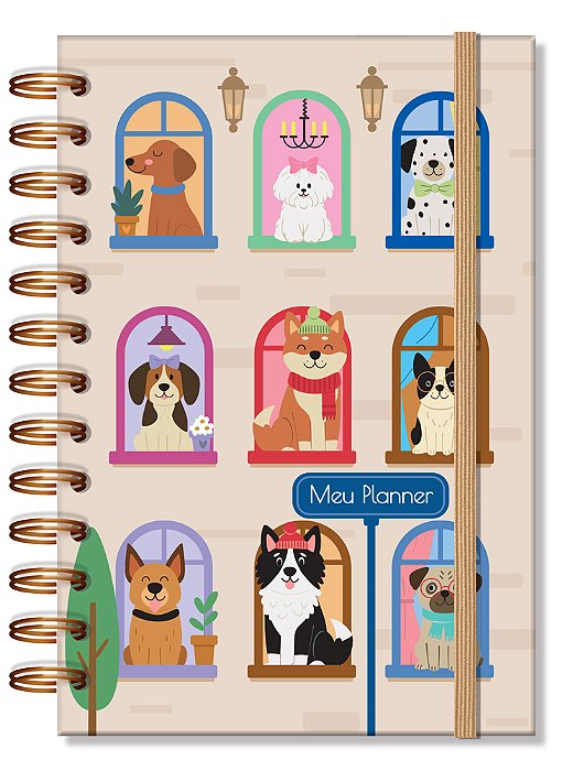 Planner Permanente P Cachorro na Janela Fina Idéia
