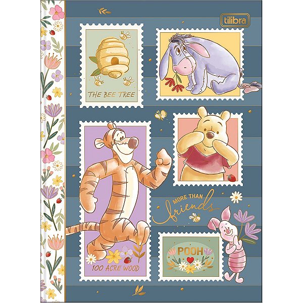 Caderno Colegial Brochura 160F Pooh Tilibra