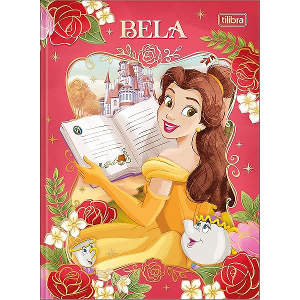 Caderno Colegial Brochura 80F Princesas Tilibra
