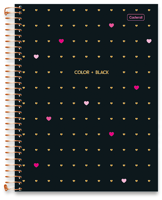 Caderno Universitário 15M Color Black Cadersil