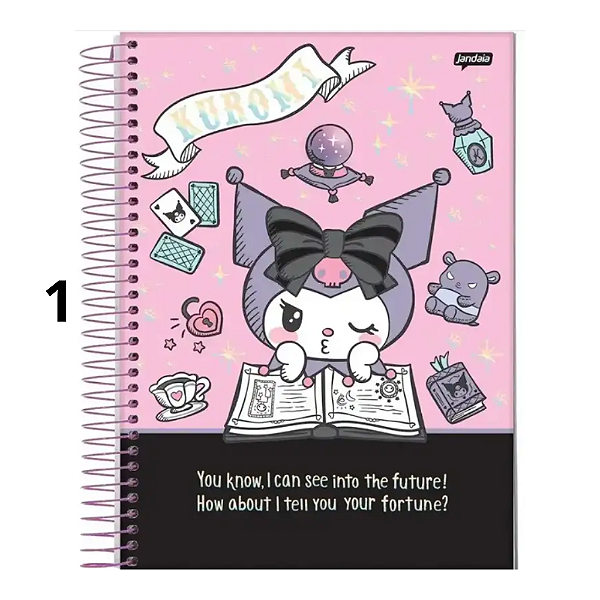 Caderno Universitário 10M 160fls Kuromi Jandaia