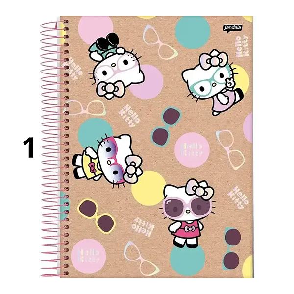 Caderno Universitário 1M 80fls Hello Kitty Kraft Jandaia