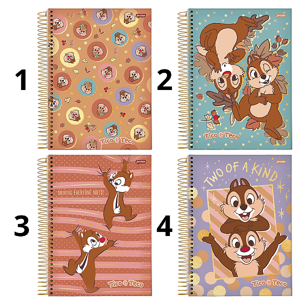 Caderno Universitário 1M 80fls Tico e Teco Jandaia