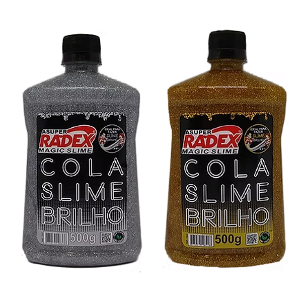 Cola Slime Glitter Brilho 500g Radex