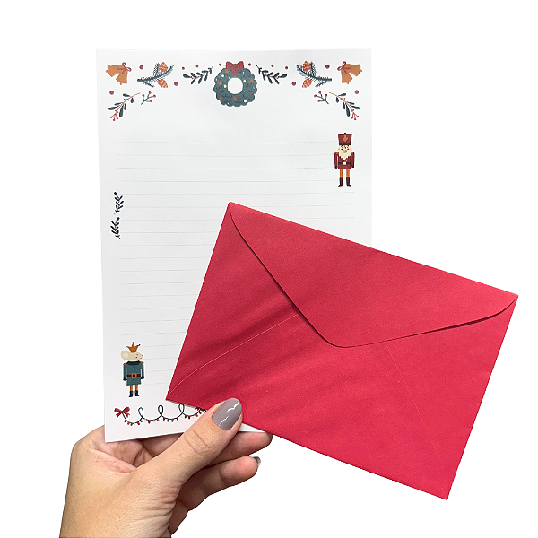 Papel de carta 4 unid Natal Grafitte