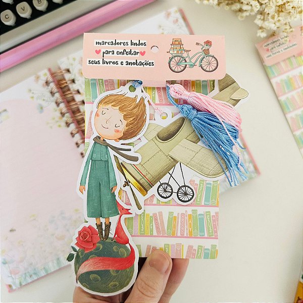 Kit com 2 Marcadores de Livro Pequeno Príncipe Buendia