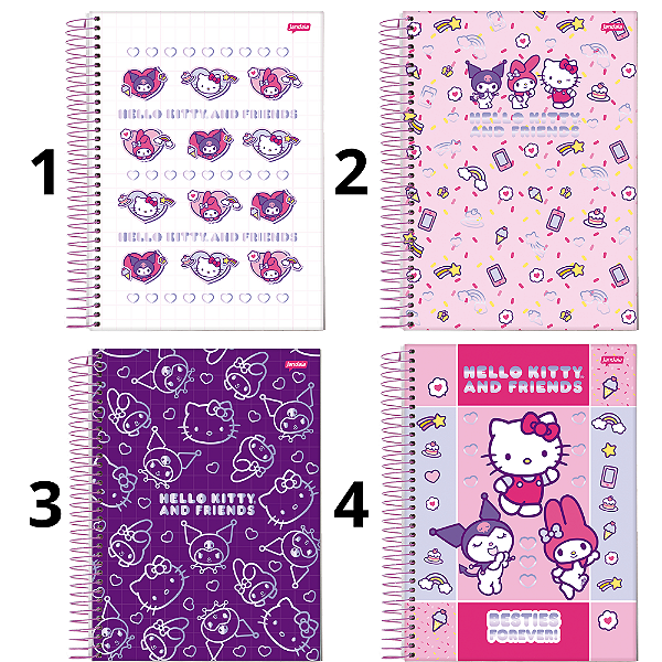 Caderno Universitário 1M Hello Kitty Besties Forever 80F Jandaia