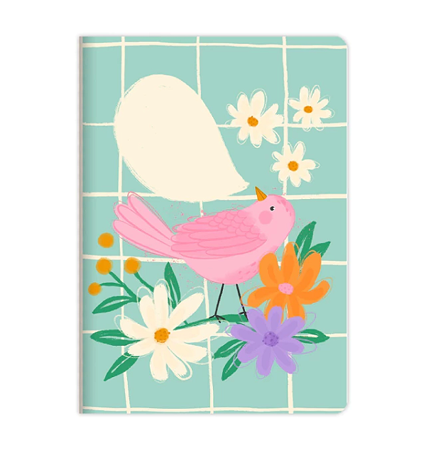 Caderneta Flex Passarinho Pautada Lubi