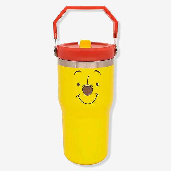Copo Térmico com Canudo Pooh 650ml Zona Criativa