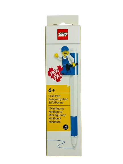 Caneta Gel Azul com Minifigura LEGO