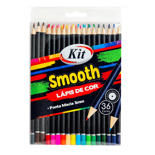 Lápis de Cor Smooth 36C Kit