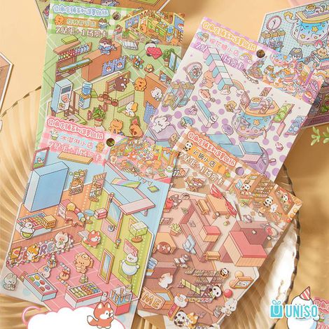 Adesivo Cena 3D Restaurante Uniso