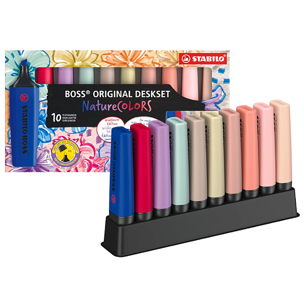 Marca Texto Stabilo Boss 10C Nature Colors Wildflower Edition 7010-3-5