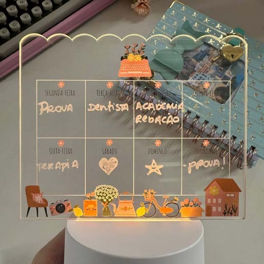 Luminária Planejamento Semanal Doce Rotina Buendia