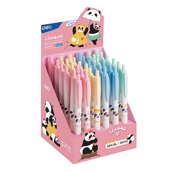 Caneta Esferográfica RT 0.7mm Panda Deli