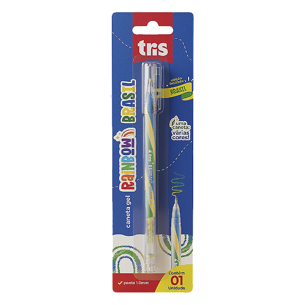 Caneta Gel Tris Rainbow 1.0 Tris