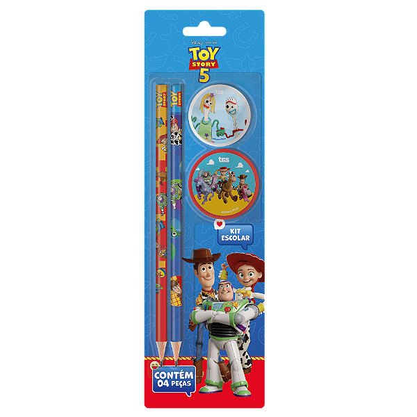Kit Escolar Toy Story com 4 peças Tris