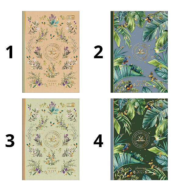 Planner Grampeado Mensal 2027 Naturalis M6 Tilibra