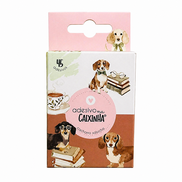 Adesivo na Caixinha Cachorrinho Salsicha Buendia