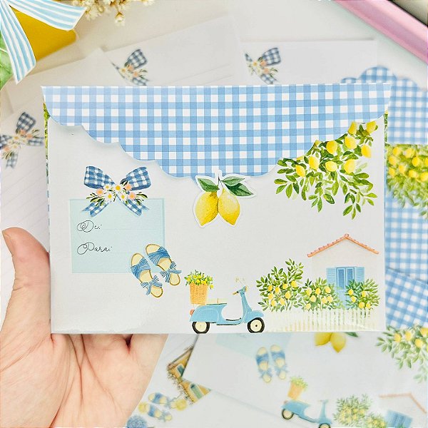 Kit Papéis de Carta com Envelopes La Dolce Vita Buendia