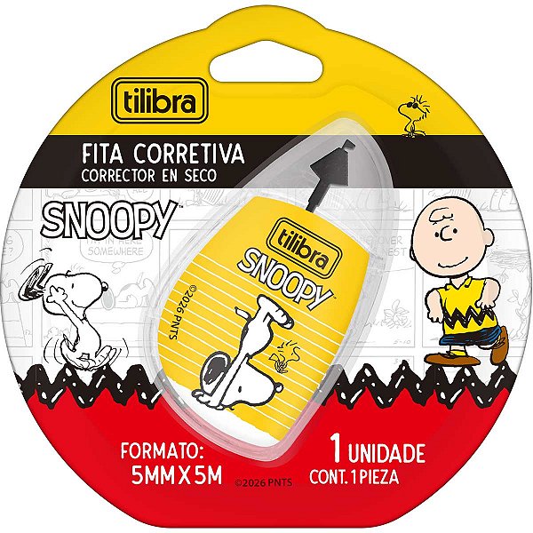 Fita Corretiva Snoopy 5m Tilibra